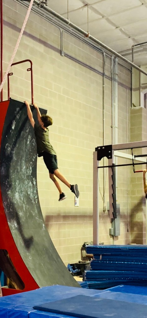 Ninja Warrior training obstacle at Bare Foot Gym